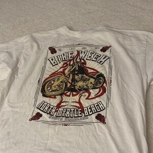 Gildan White Bike Week Graphic Tee